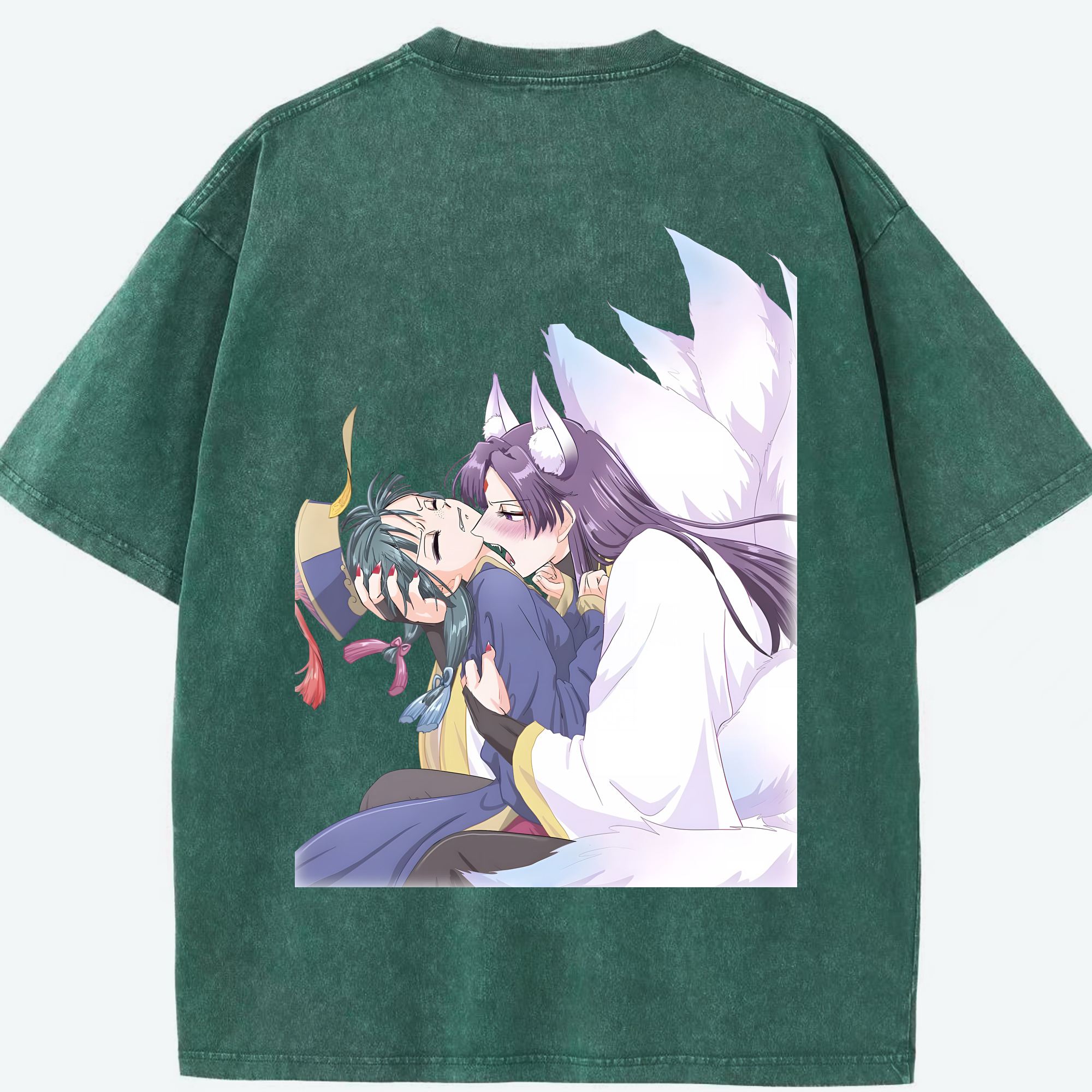 （画像用） 薬屋のひとりごと The Apothecary Diaries 綿100% ヴィンテージ風 半袖Tシャツ（背面プリント）